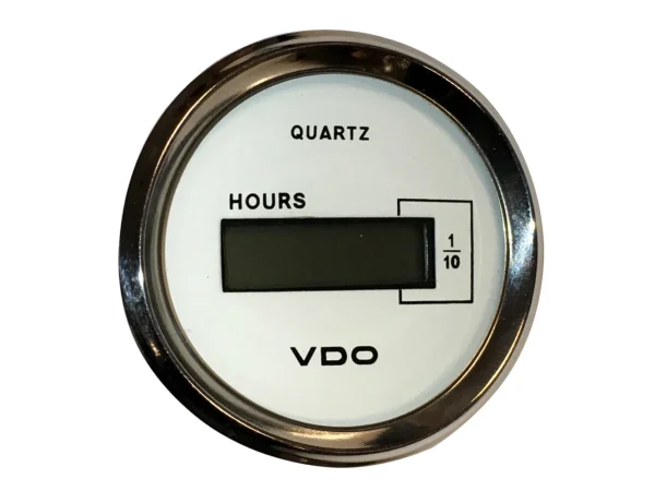 VDO Cockpit Marine 52mm (2-1/16") LCD Hourmeter - White Dial/Chrome Bezel - Image 2