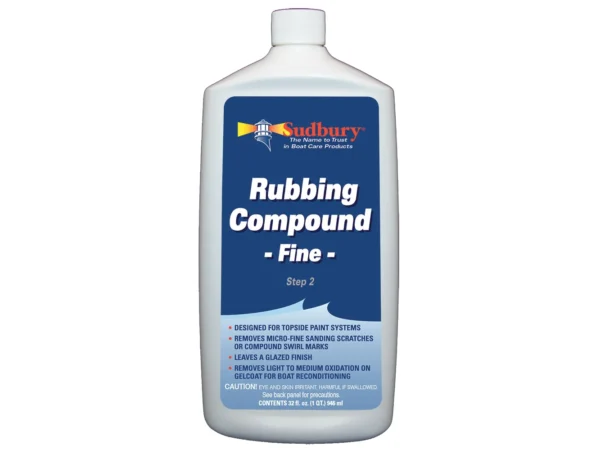 Sudbury Rubbing Compound Fine - Step 2 - 32oz Fluid - Image 2