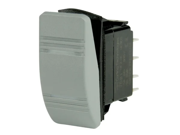 BEP DPDT Contura Switch - 2-Amber LEDs - Gray - ON/ON - Image 2