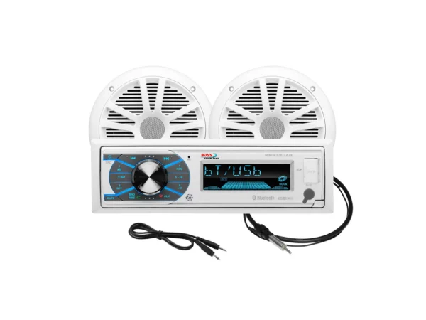 Boss Audio MCK632WB.6 Marine Stereo & 6.5" Speaker Kit - White - Image 2