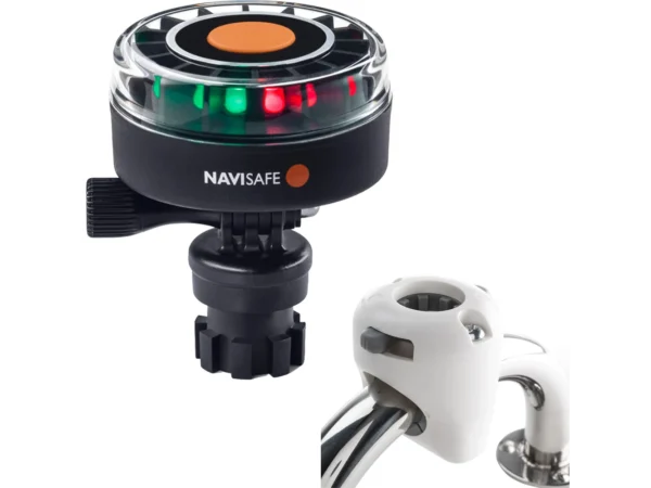 Navisafe Navilight 2NM Tricolor w/Navimount Base & Rail Mount - White - Image 2