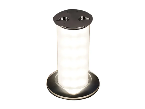 Quick Secret 3W Retractable Lamp w/Automatic Switch IP66 Mirrored Chrome Finish - Warm White LED - Image 2