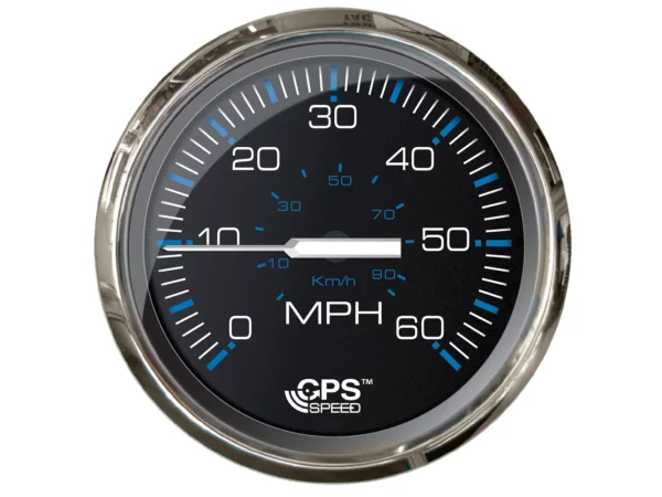 Faria Chesepeake Black 4" Studded Speedometer - 60MPH (GPS) - Image 2