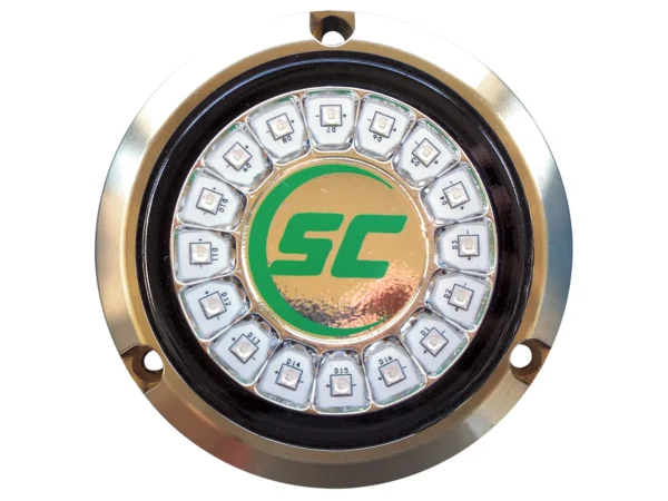 Shadow-Caster Aqua Green Single Color Underwater Light - 16 LEDs - Bronze - Image 2