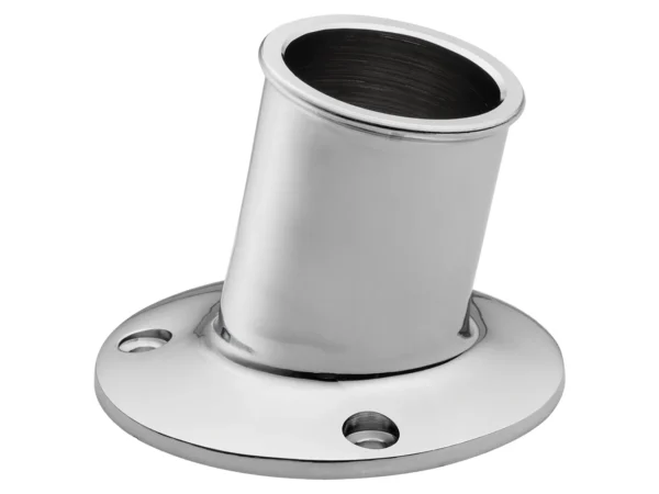 Whitecap Top-Mounted Flag Pole Socket - CP/Brass - 1-1/4" ID - Image 2