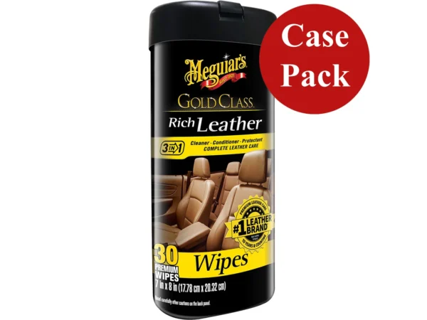 Meguiar's Gold Class™ Rich Leather Cleaner & Conditioner Wipes *Case of 6* - Image 2