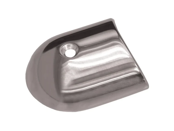 TACO Polished Stainless Steel 2-19/64’’ Rub Rail End Cap - Image 2