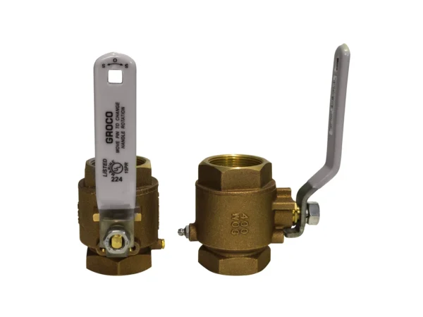 GROCO 1/4" NPT Bronze In-Line Ball Valve - Image 2
