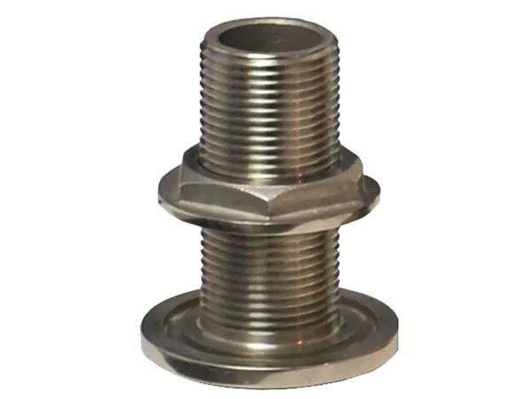 GROCO 1" NPS NPT Combo Stainless Steel Thru-Hull Fitting w/Nut - Image 2