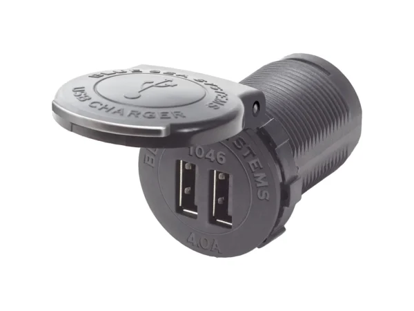 Blue Sea 1046 48V Dual USB Charger Socket Mount - Image 2