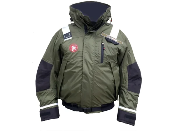 First Watch AB-1100 Flotation Bomber Jacket - Green - Large - Image 3