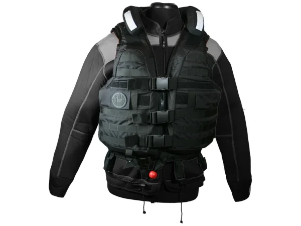 First Watch HBV-100 High Buoyancy Tactical Vest - Black - XL to 3XL - Image 2