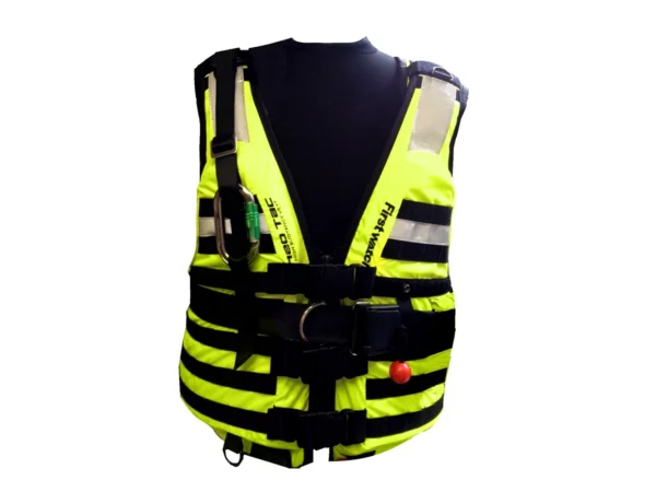 First Watch HBV-100 High Buoyancy Rescue Vest - Hi-Vis Yellow - Medium to XL - Image 2