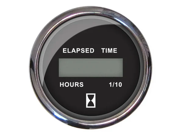 Faria Chesapeake Black 2" Hourmeter (Digital) - Image 2