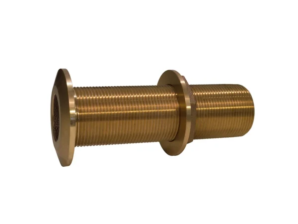 GROCO 1-1/4" Bronze Extra Long Thru-Hull Fitting w/Nut - Image 2