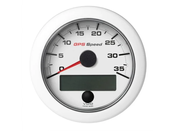 Veratron 3-3/8" (85mm) OceanLink® GPS Speedometer (0-35 KN/MPH/KMH) - White Dial & Bezel - Image 2