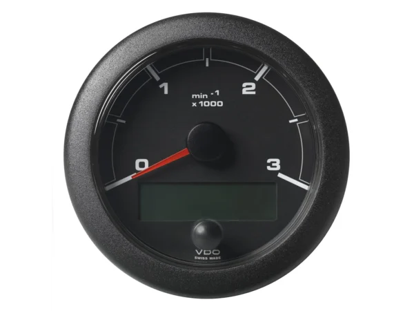 Veratron 3-3/8" (85mm) OceanLink Tachometer 3000 RPM - Black Dial & Bezel - Image 2