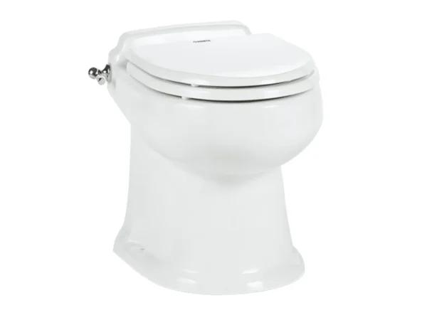 Dometic MasterFlush 8740 White Electric Macerating Toilet - Raw/Fresh Water