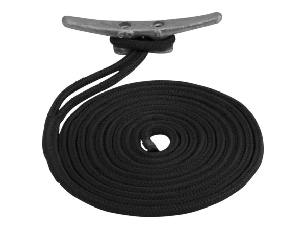 Sea-Dog Double Braided Nylon Dock Line - 3/8" x 10' - Black - Image 2