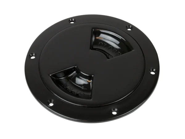 Sea-Dog Smooth Quarter Turn Deck Plate - Black - 4" - Image 2