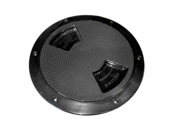 Sea-Dog Textured Quarter Turn Deck Plate - Black - 5" - Image 2