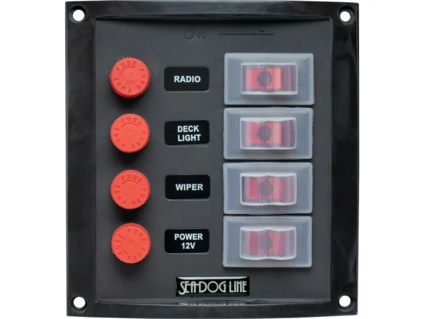 Sea-Dog Splash Guard Switch Panel Vertical - 4 Switch - Image 2