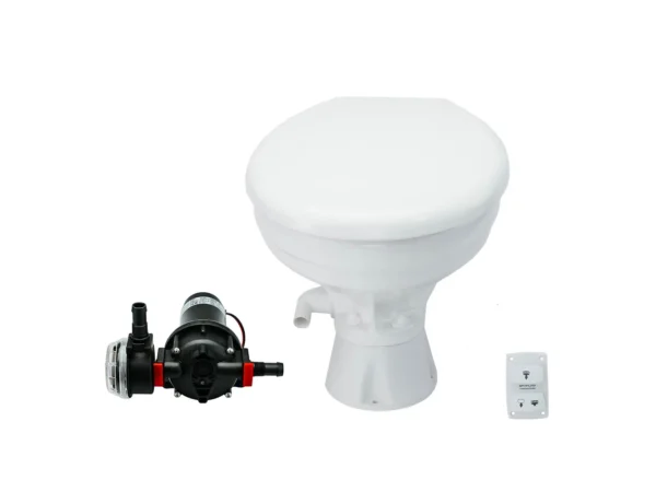 Johnson Pump AquaT Toilet Silent Electric Comfort - 12V w/Pump - Image 2