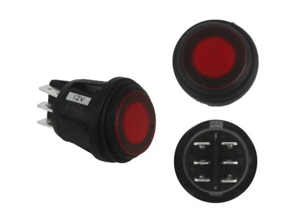 RIGID Industries 3 Position Rocker Switch - Red - Image 2