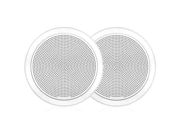 Fusion FM-F77RW FM Series 7.7" Flush Mount Round Marine Speakers - White Grill - 200W - Image 5