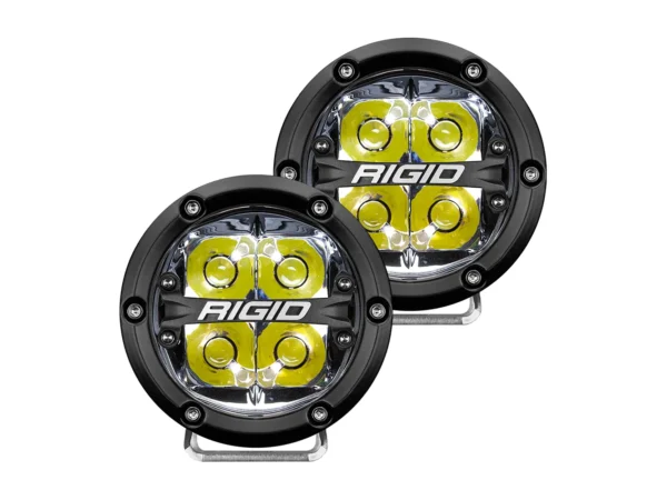 RIGID Industries 360-Series 4" LED Off-Road Spot Beam w/White Backlight - Black Housing - Image 3