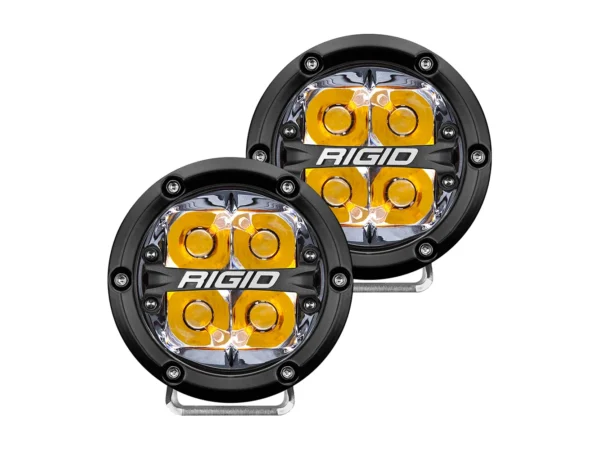 RIGID Industries 360-Series 4" LED Off-Road Spot Beam w/Amber Backlight - Black Housing - Image 3