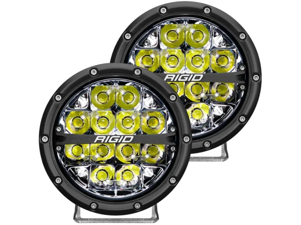 RIGID Industries 360-Series 6" LED Off-Road Fog Light Spot Beam w/White Backlight - Black Housing - Image 3