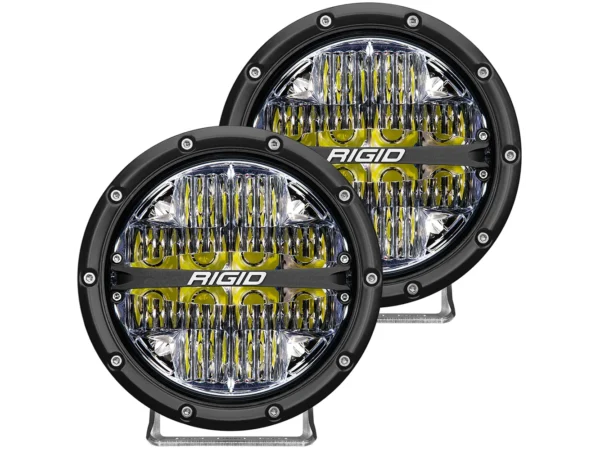 RIGID Industries 360-Series 6" LED Off-Road Fog Light Drive Beam w/White Backlight - Black Housing - Image 3