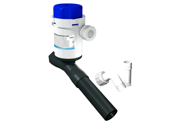 Albin Group Cartridge Aerator Pump - 750 GPH - 12V - Angled - Image 2