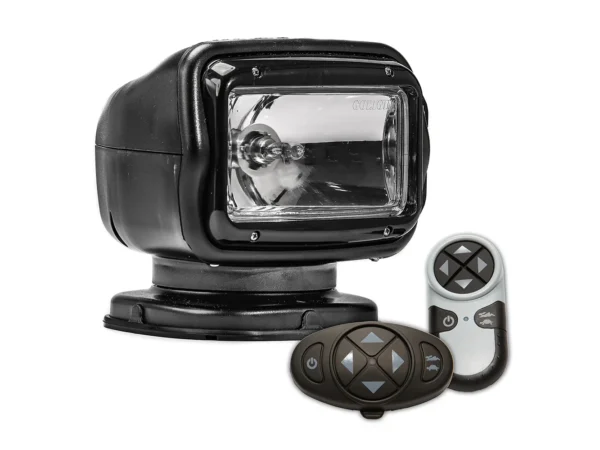 Golight Radioray GT Series Permanent Mount - Black Halogen - Wireless Handheld & Wireless Dash Mount Remotes - Image 2