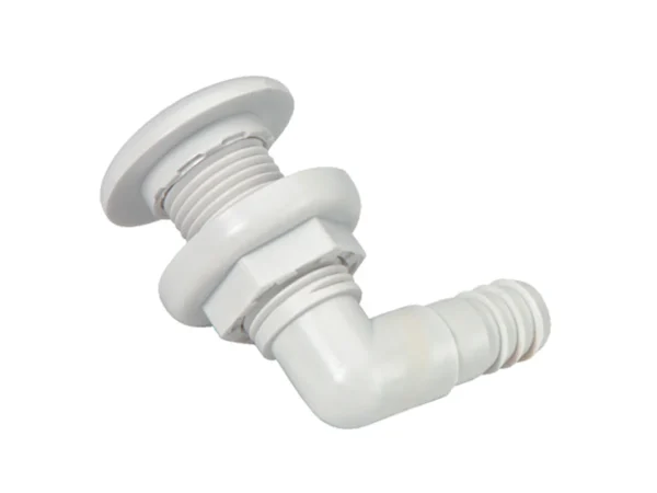 Johnson Pump Thru-Hull Connector - 3/4" - 90° - White - Image 2