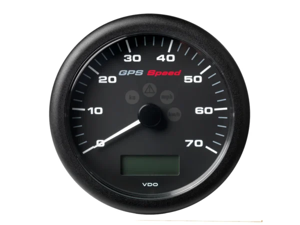 Veratron 4-1/4" (110MM) ViewLine GPS Speedometer 0-70 KNOTS/KMH/MPH - 8 to 16V Black Dial & Bezel - Image 2