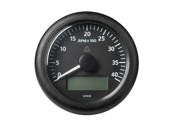 Veratron 3-3/8" (85MM) ViewLine Tach w/Multifunction Display - 0 to 4000 RPM - Black Dial & Bezel - Image 2