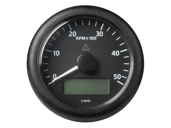 Veratron 3-3/8" (85MM) ViewLine Tachometer w/Multi-Function Display - 0 to 5000 RPM - Black Dial & Bezel - Image 2