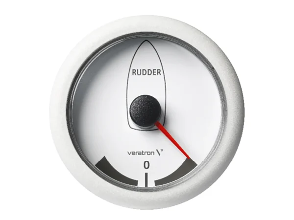 Veratron 3-3/8" (85MM) ViewLine Rudder Angle Indicator -45°/+45° - 8 to 32V - White Dial & Bezel - Image 2