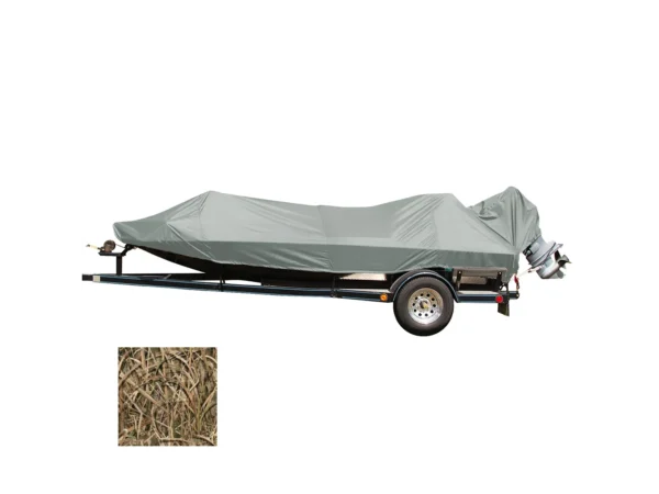 Carver Performance Poly-Guard Styled-to-Fit Boat Cover f/18.5' Jon Style Bass Boats - Shadow Grass - Image 3