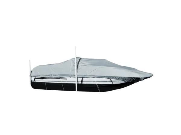 Carver Performance Poly-Guard Styled-to-Fit Boat Cover f/20.5' Sterndrive Deck Boats w/Walk-Thru Windshield - Grey - Image 3