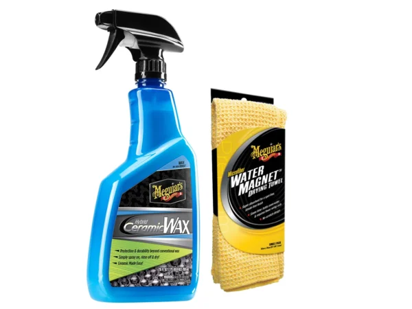 Meguiar's Hybrid Ceramic Wax w/Water Magnet Microfiber Drying Towel - 22" x 30" - Image 2