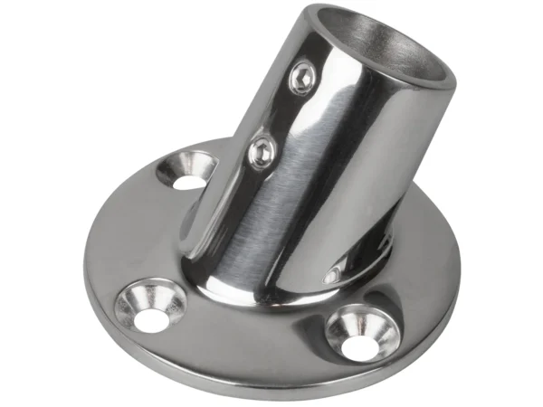 Sea-Dog Rail Base Fitting 2-3/4" Round Base 60° 316 Stainless Steel - 1" OD - Image 2