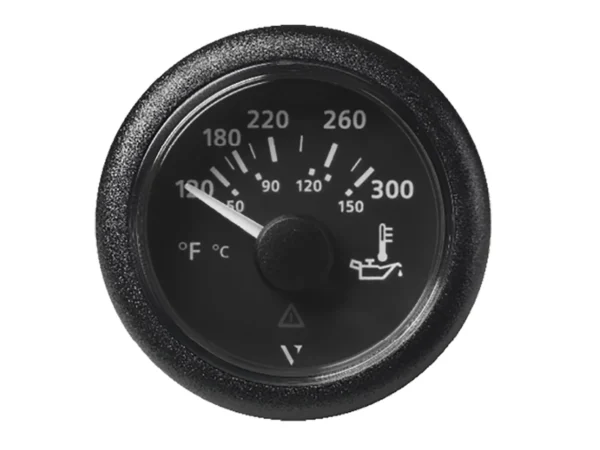 Veratron 52MM (2-1/16") ViewLine Oil Temperature Gauge 120-300°F - Black Dial & Bezel - Image 2