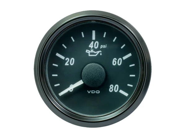 VDO SingleViu 52mm (2-1/16") Oil Pressure Gauge - 80 PSI - 0-180 Ohm - Image 2