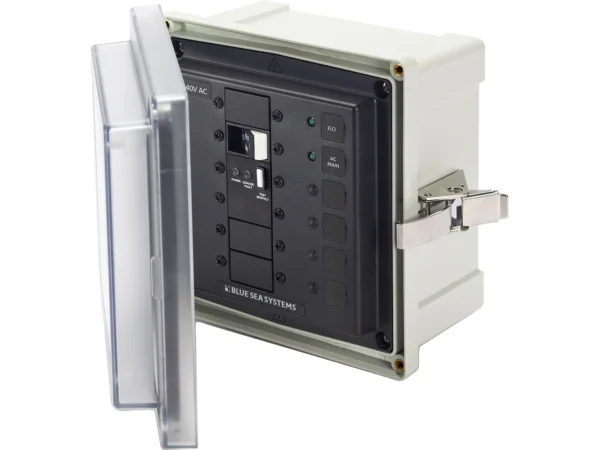 Blue Sea 3120 - SMS Panel Enclosure w/ELCI Main (50A) and 2 Blanks - 240V - Image 2