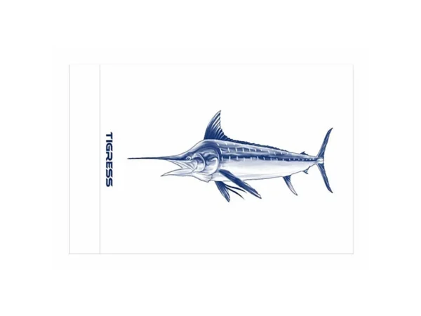 Tigress White Marlin Release Flag - 12" x 18"