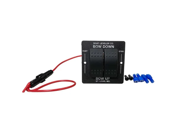 Boat Leveler Waterproof Trim Tab Switch - Black/Black Buttons - Image 2