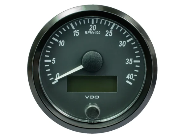 VDO SingleViu 80mm (3-1/8") Tachometer - 4,000 RPM - Image 2